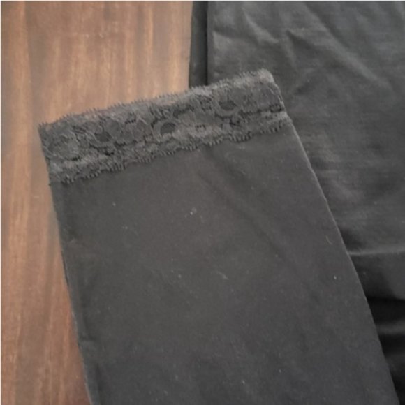 Lane Bryant Gray Sapper Tight Leggings wt Lace 1X - Picture 3 of 4